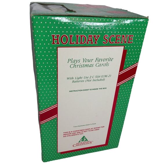 Vintage Holiday Creations Holiday Scene Musical Christmas Carolers New - Picture 4 of 7